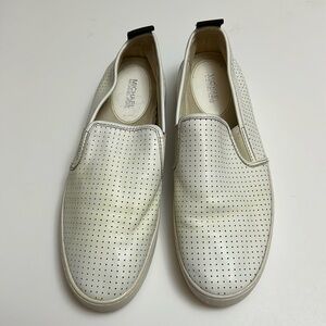 Michael Kors Size 8 Slip On Leather Sneakers/Shoes